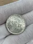 2 франка 1916 г, Франция - сребърна монета, UNC, снимка 1