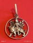 Традиционен Хиндуистки сребърен медальон Durga Maa Vaishno Mata красота 30538 , снимка 7