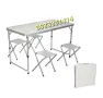 Комплект Сгъваема Маса със столове 120х60х70 , снимка 3