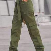 Дамски класически карго панталон, 3цвята , снимка 3 - Панталони - 45457097