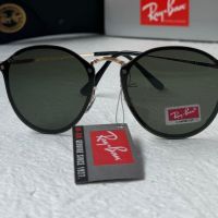 Ray-Ban RB3574 Blaze Round дамски мъжки слънчеви очила унисекс сини огледални, снимка 3 - Слънчеви и диоптрични очила - 45430582