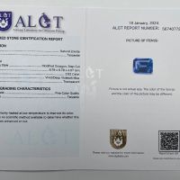 Инвестиционен естествен Танзанит 2.62ct. ALGT Сертификат, снимка 7 - Други - 45111461