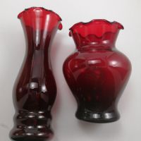 Червени вазички, Anchor Hocking⚜️, снимка 2 - Декорация за дома - 45512688