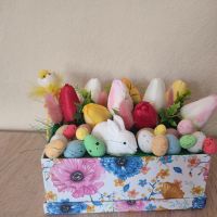 Великденски кутии с цветя , снимка 3 - Декорация за дома - 45148641