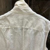 Блуза без ръкав, MaxMara, Италия, размер IT 46-48, лен, снимка 3 - Ризи - 45387110