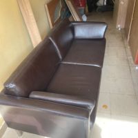 Офис диван кафява кожа, снимка 3 - Дивани и мека мебел - 45584768