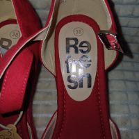 Лятно сабо в червено, снимка 6 - Дамски ежедневни обувки - 45359920