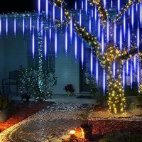 Нови 480 LED Коледни Външни Светлини Метеоритен Дъжд 7.6м Украса двор градина, снимка 7 - Други - 45623897