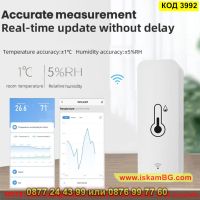 Безжичен термометър и влагомер притежаващ WiFi сензор Tuya / Smartlife - КОД 3992, снимка 5 - Други стоки за дома - 45467777