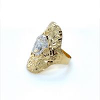 Златен дамски пръстен 3,06гр. размер:63 14кр. проба:585 модел:23537-1, снимка 2 - Пръстени - 45408222