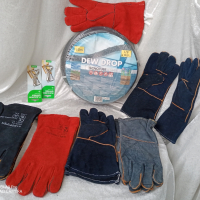 Ръкавици за заваряване,Огнеупорни кожени ръкавици, устойчиви на огън/плам, заварчици,естествена кожа, снимка 9 - Други инструменти - 44991228