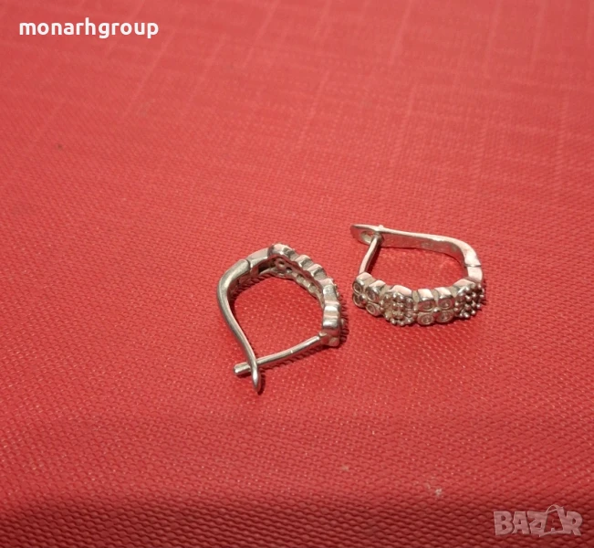 Сребърни обеци, снимка 1