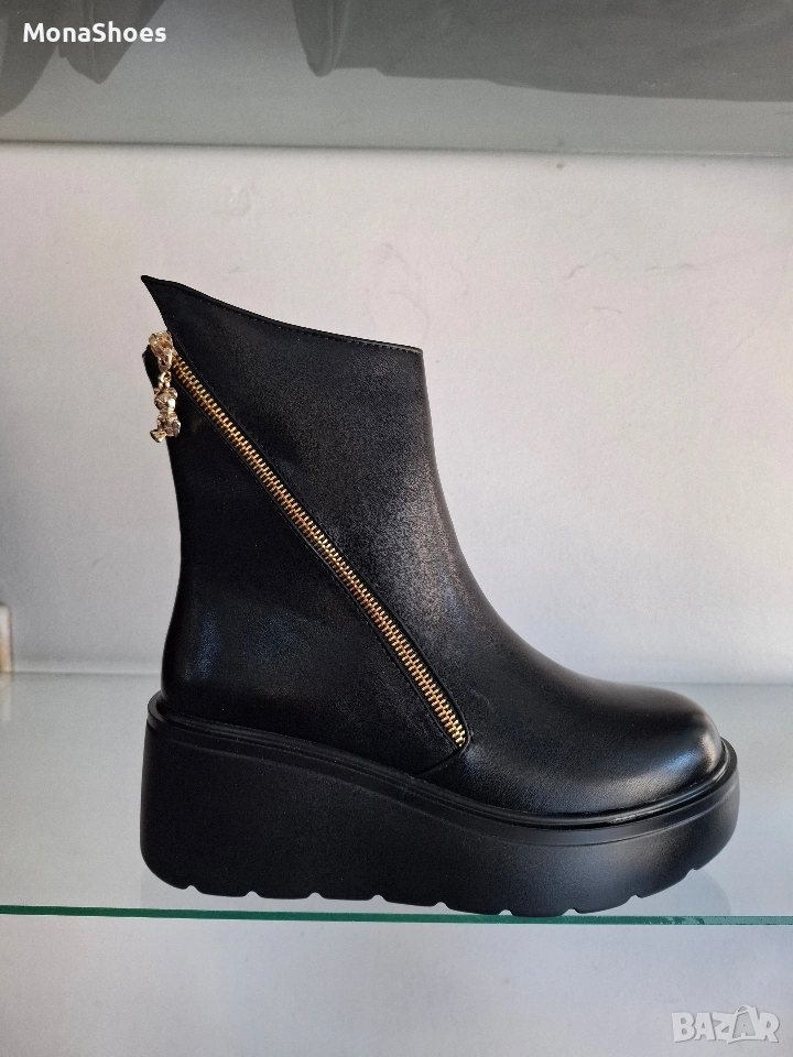 дамски кожени боти , снимка 1