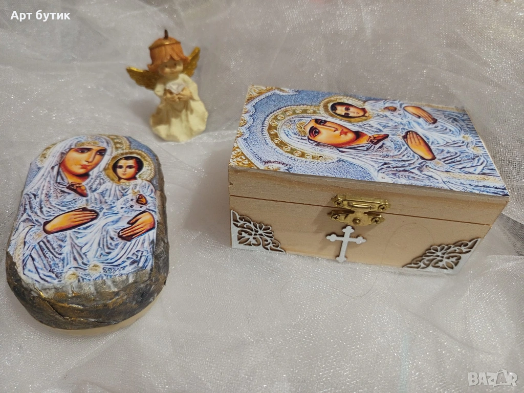 Комплект за Свето Кръщение в бароков стил , снимка 1