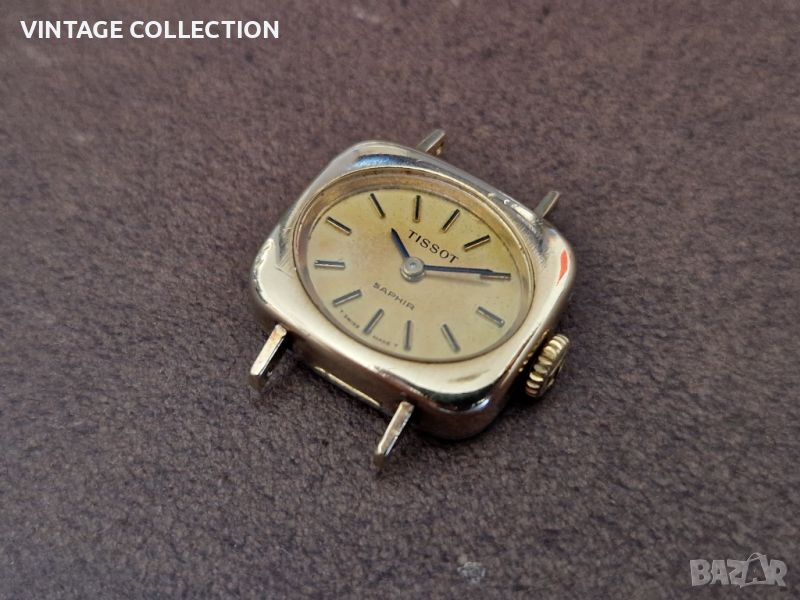 TISSOT швейцарски механичен часовник позлатен с 20 микрона злато, снимка 1
