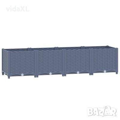 vidaXL Повдигната леха, 160x40x38 см, полипропилен(SKU:316518, снимка 1