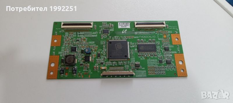 TCON Board FHD60C4LV0.3. Свалено от телевизор Samsung LE40A558P3F. Работещ със счупен дисплей., снимка 1