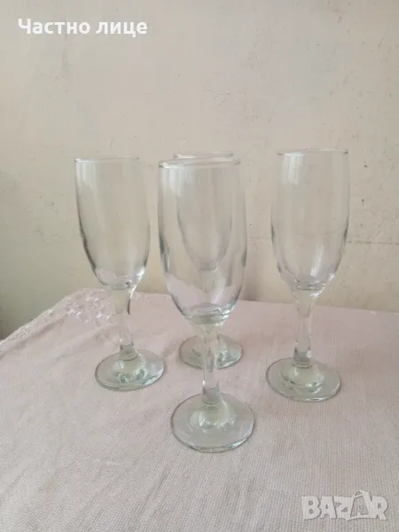 4чаши за шампанско-12лв., снимка 1