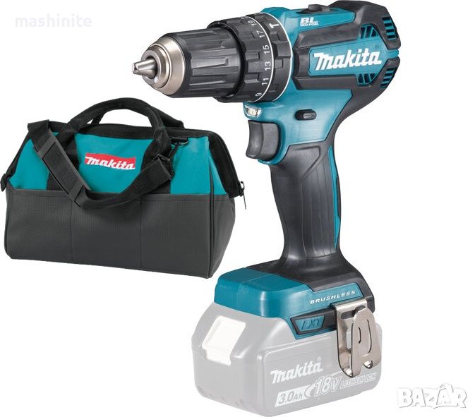 Акумулаторен ударен винтоверт DHP485Z Makita, снимка 1