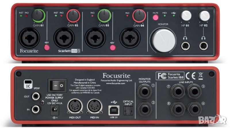 Focusrite Scarlett 18i8, снимка 1