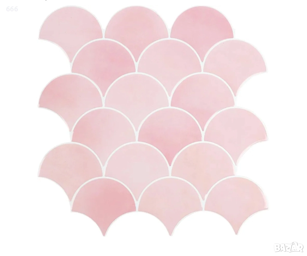 3D самозалепващи се стенни плочки за кухня, баня (10 листа), снимка 1