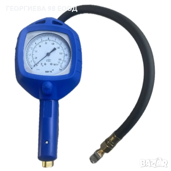Манометър за помпене на гуми РА228 - Механичен, снимка 1