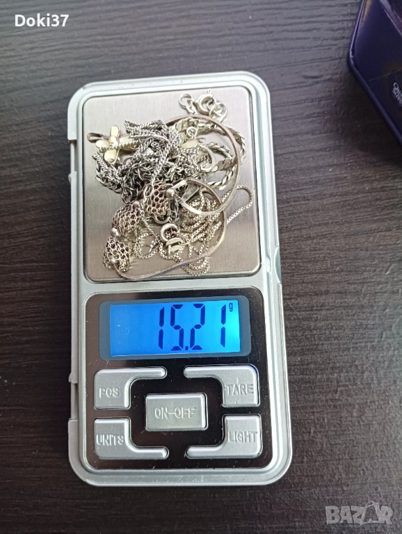 Сребърни обеци, гривни и ланчета, снимка 1