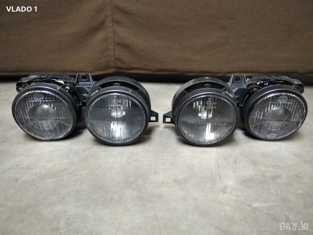 Фарове бмв Е30 бош хела Черна Опушена BMW E30 BOSCH HELLA Black Smoked, снимка 1