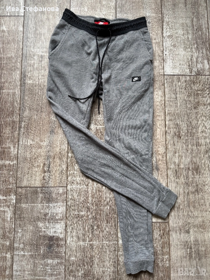 Нов оригинален памук памучен  марков сив спортен панталон Nike nike Найк , снимка 1
