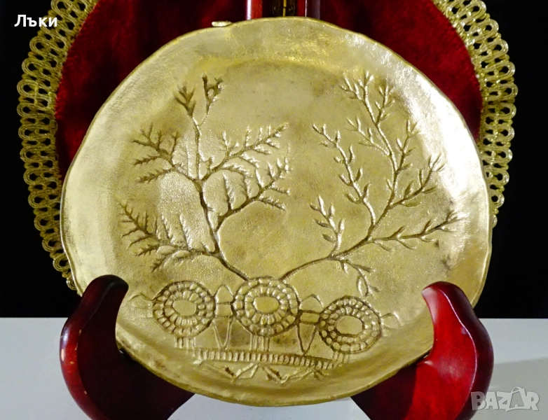 Бронзова чиния,бижутерка Collini,Австрия. , снимка 1