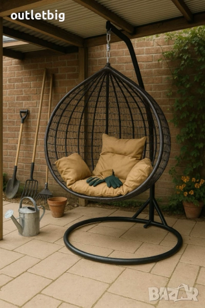 Люлка градинска висяща люлка тип гнездо,яйце–Промоция!, снимка 1