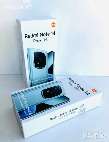 НОВ! Xiaomi Redmi Note 14 Pro+ 5G 256GB 8GB Black 2г.Гаранция!, снимка 1