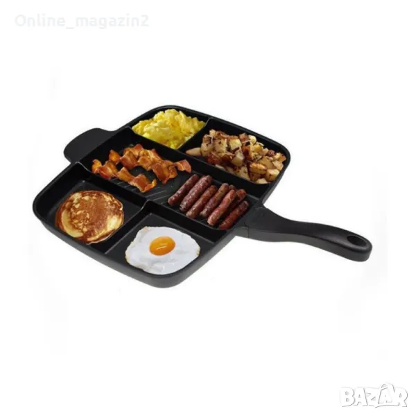 Алуминиев тиган с 5 разделения TV308, снимка 1