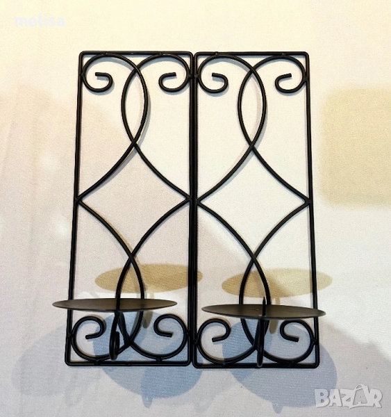 Свещници за стена 2 бр., снимка 1