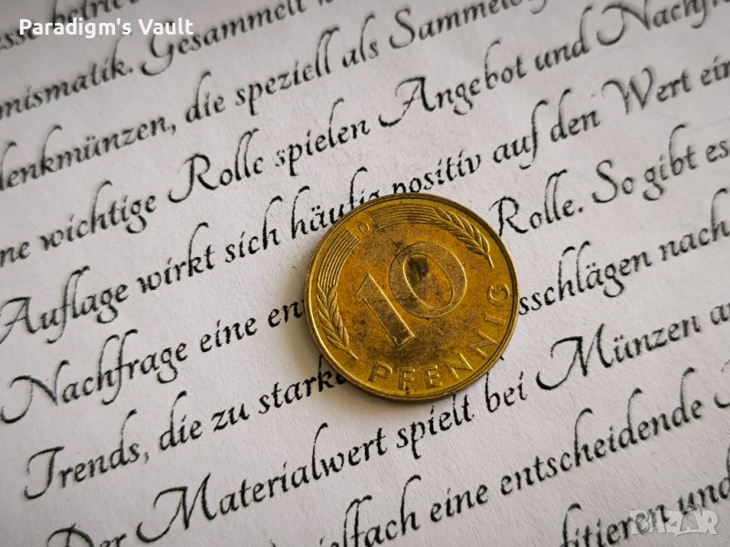 Монета - Германия - 10 пфенига | 1991г.; серия D, снимка 1
