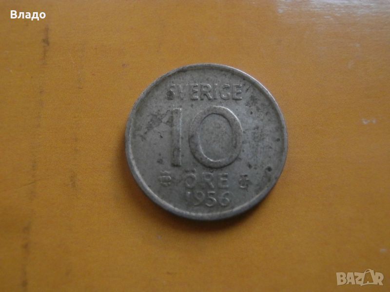 Сребърна монета 10 йоре 1956 , снимка 1