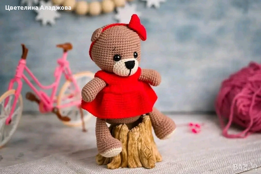 Плетена играчка на една кука , снимка 1