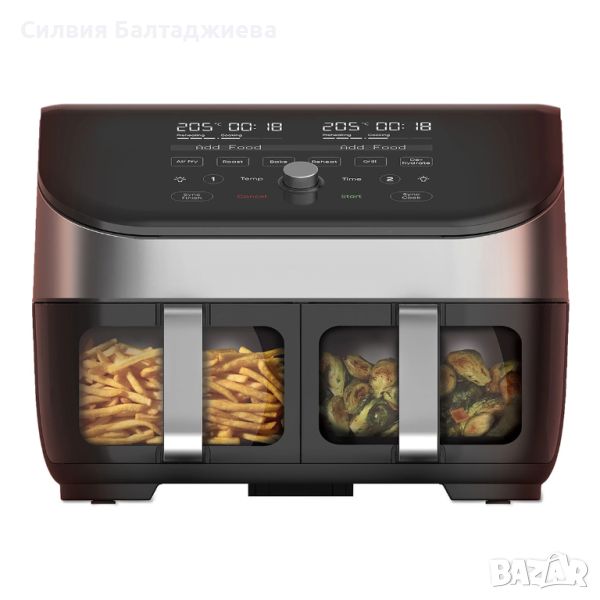 Еър Фрайър Instant Vortex Plus Dual ClearCook Air Fryer 7.6L, снимка 1