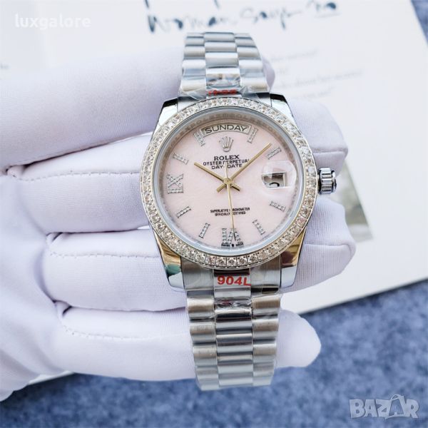 Дамски часовник Rolex Day-Date 36 Pink с автоматичен механизъм, снимка 1