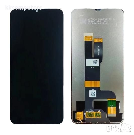 LCD Дисплей за Realme C33 / C30 / Narzo 50i Prime (4G) 2022 + Тъч скрийн /Черен/ Оригинал Service Pa, снимка 1