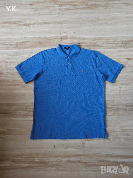 Оригинална мъжка тениска с яка Gant, снимка 1