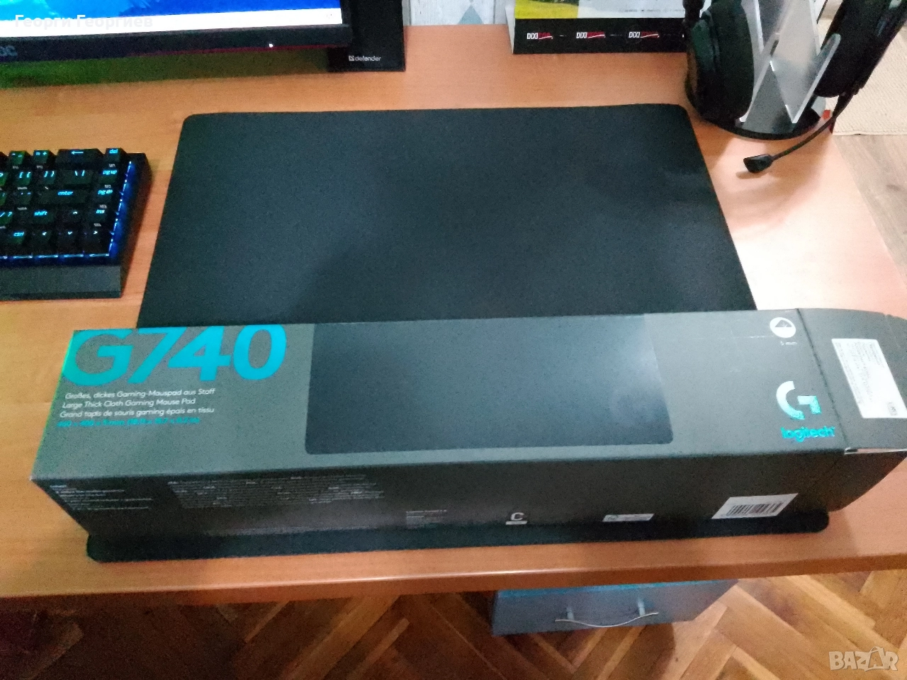 Mousepad Logitech g740, снимка 1
