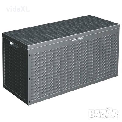 vidaXL Градинска кутия за съхранение със захват ProGarden 300 л сива, снимка 1