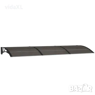 vidaXL Навес за врата, черен, 300x100 см, поликарбонат(SKU:153575), снимка 1