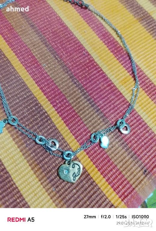 Красиво посребрено колиеGUess, снимка 1