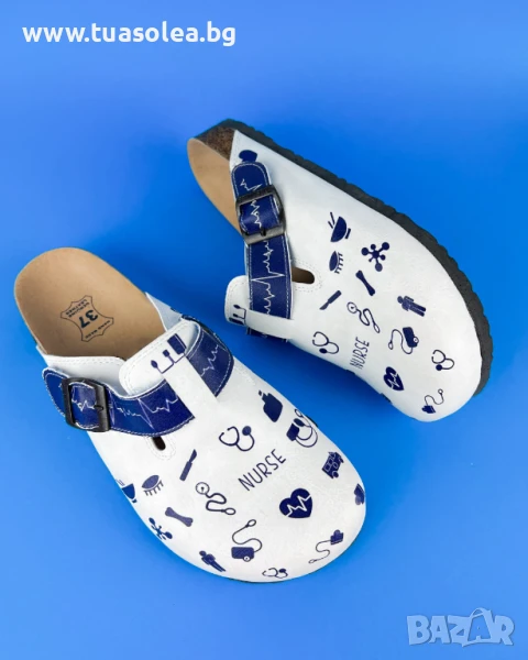 🥁 Намаление - Ортопедични чехли със стелка от естествена кожа | Марка Tuasolea, снимка 1