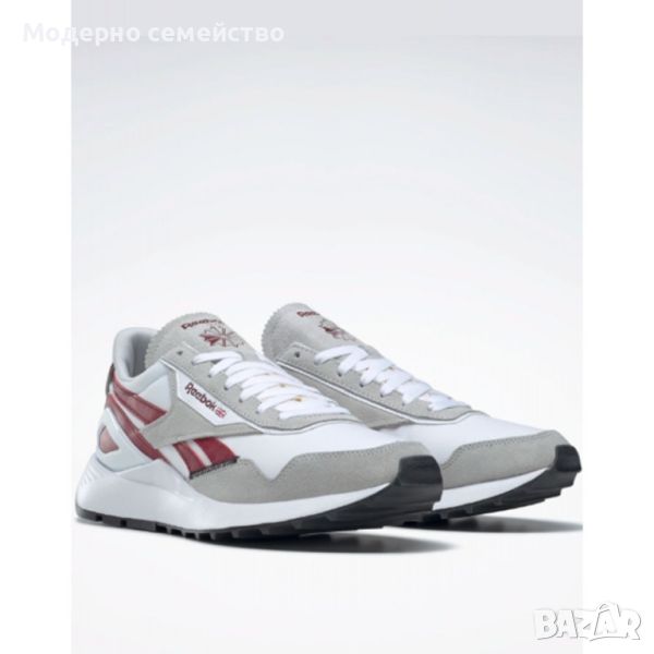 Мъжки маратонки reebok classic leather legacy az shoes white grey burgundy, снимка 1