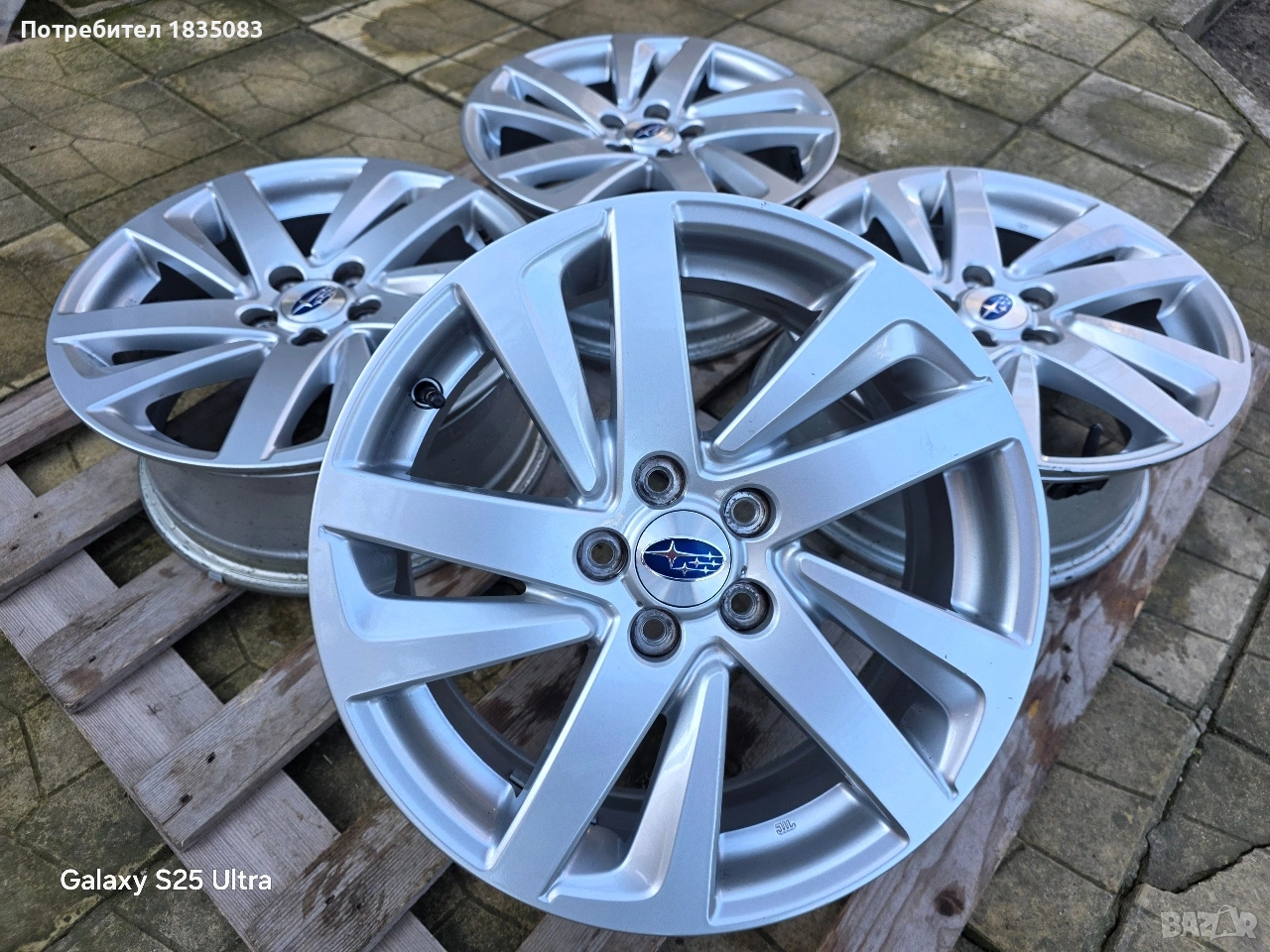 Лети джанти 16ки 5х100 Subaru +TMPS, снимка 1