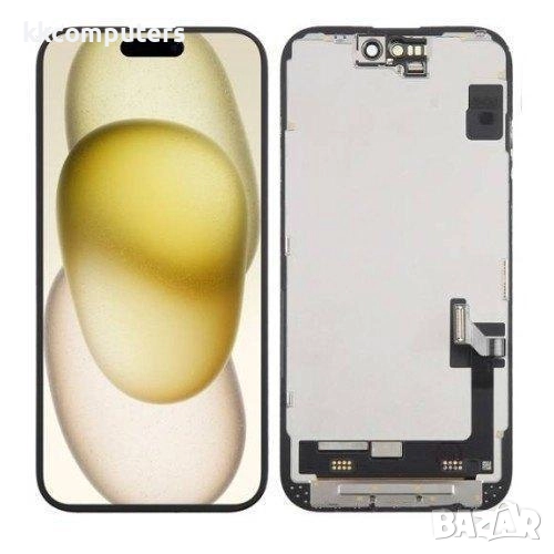 LCD Дисплей за iPhone 16 6.1 + Тъч скрийн / Черен / КЛАС B Баркод : 484281, снимка 1