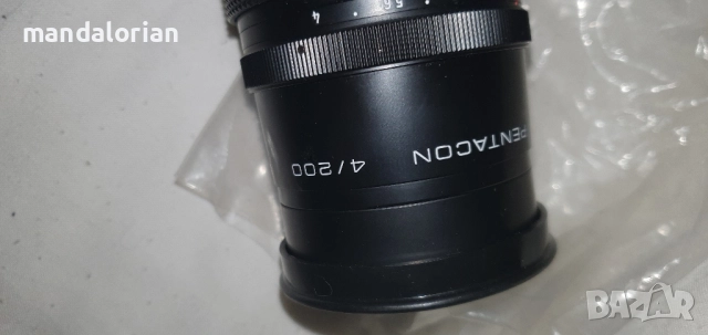 фотоапарат обектив Pentacon 4/200, снимка 4 - Обективи и филтри - 51731377